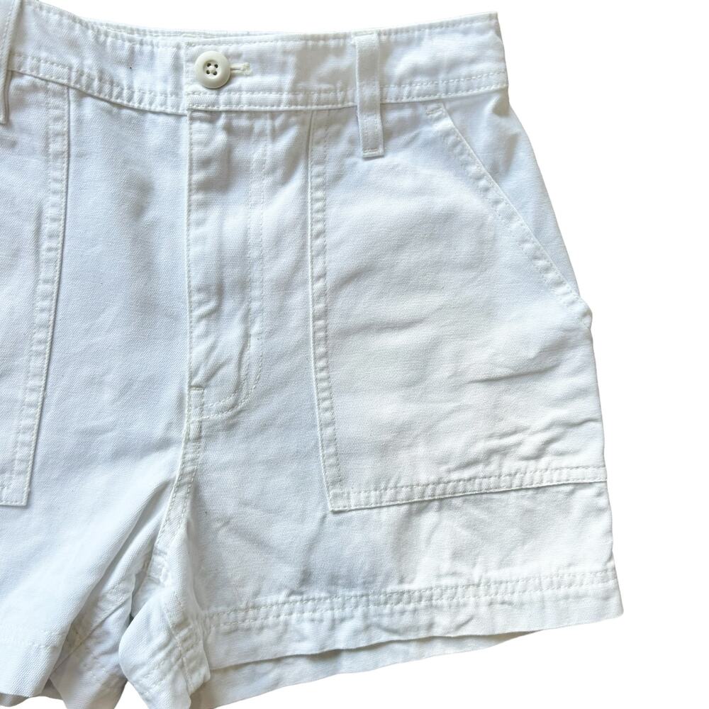 VANS White Shorts Classic Canvas Size 25 - Picture 6 of 8